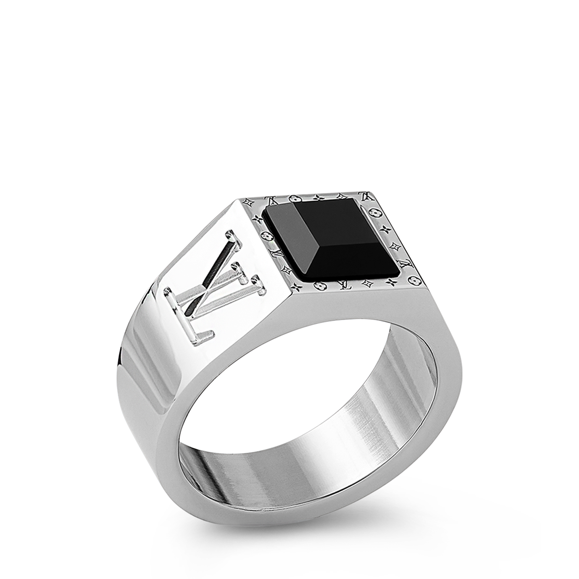 LV Onyx Signet Ring . in Men