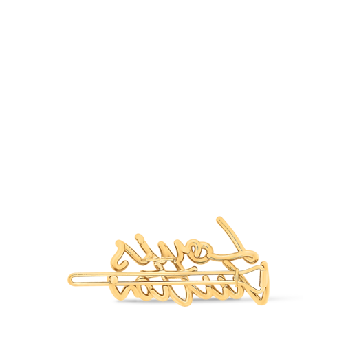 LV Script Barrette . in Women's Accessories Hair Accessories collections by Louis Vuitton (Product zoom)