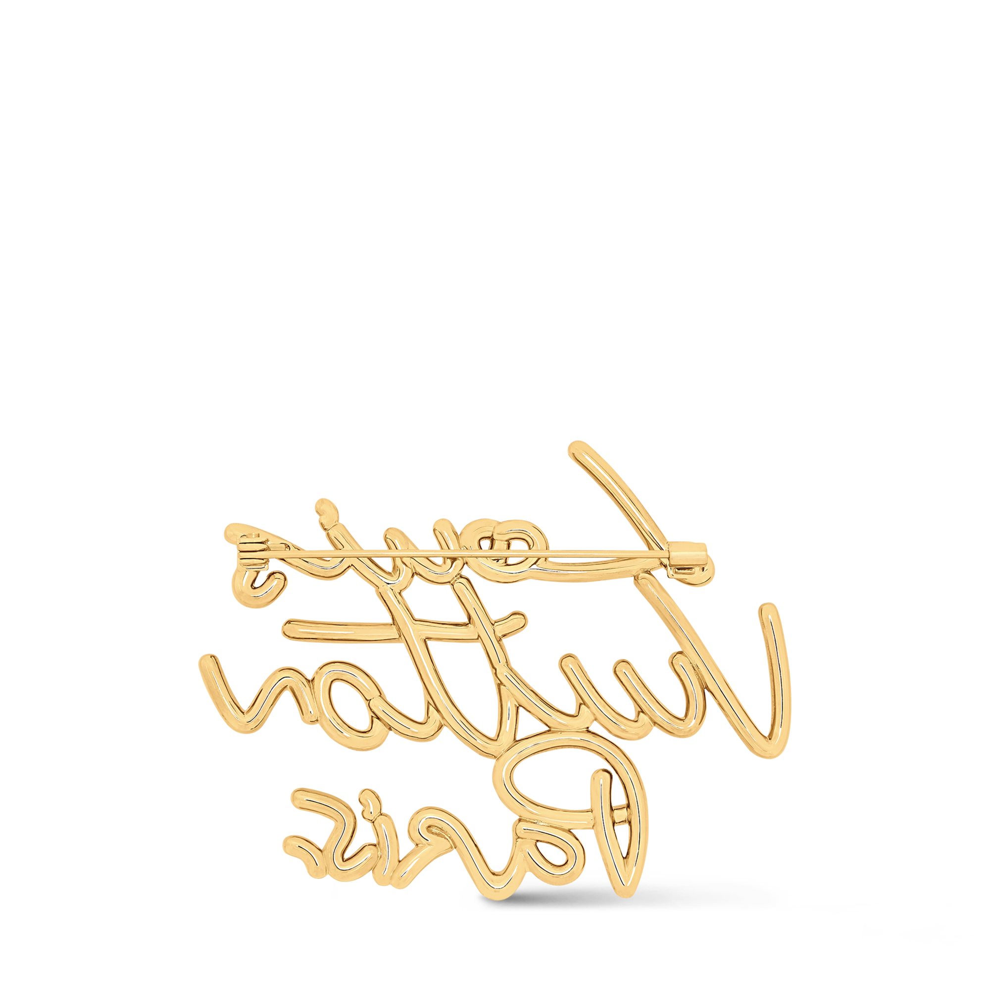 LV Script Brooch . in Women