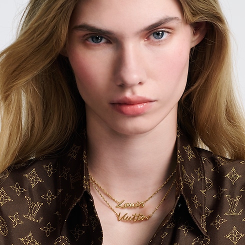LV Script Necklace . in Women's Fashion Jewellery Necklaces and Pendants collections by Louis Vuitton (Product zoom)