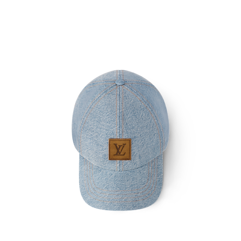 LV Staples Denim Cap . in Men's Accessories Hats, Beanies and Gloves collections by Louis Vuitton (Product zoom)