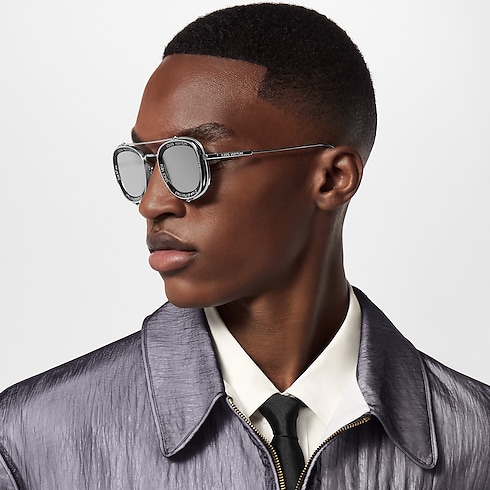 LV Super Vision Metal Pilot Square Sunglasses . in Men's Accessories Sunglasses collections by Louis Vuitton (Product zoom)