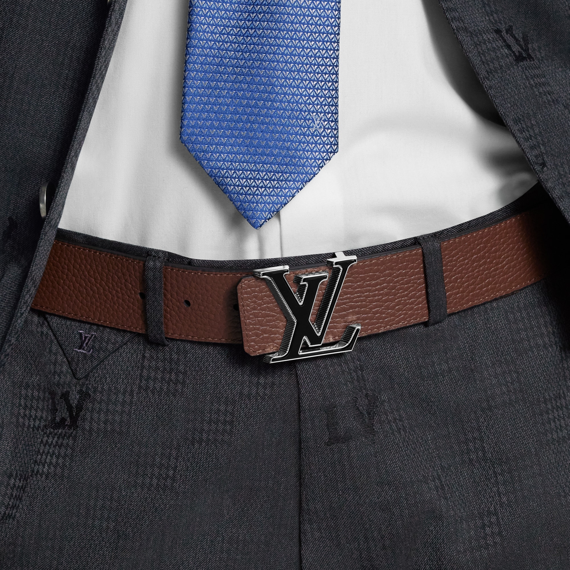 LV Tilt 40mm Reversible Belt Taurillon in Men