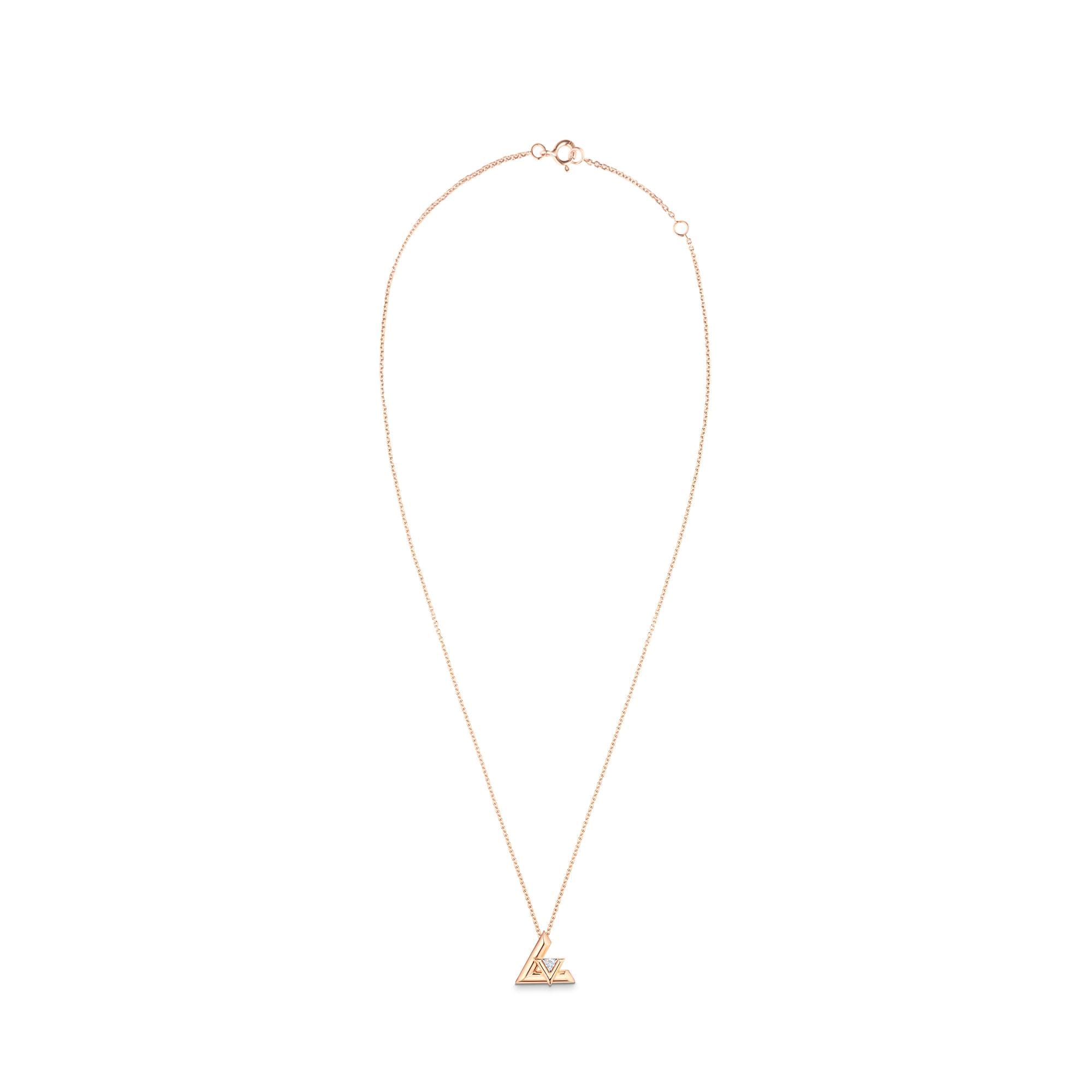 LV Volt One Small Pendant, Pink Gold And Diamond  in Jewellery