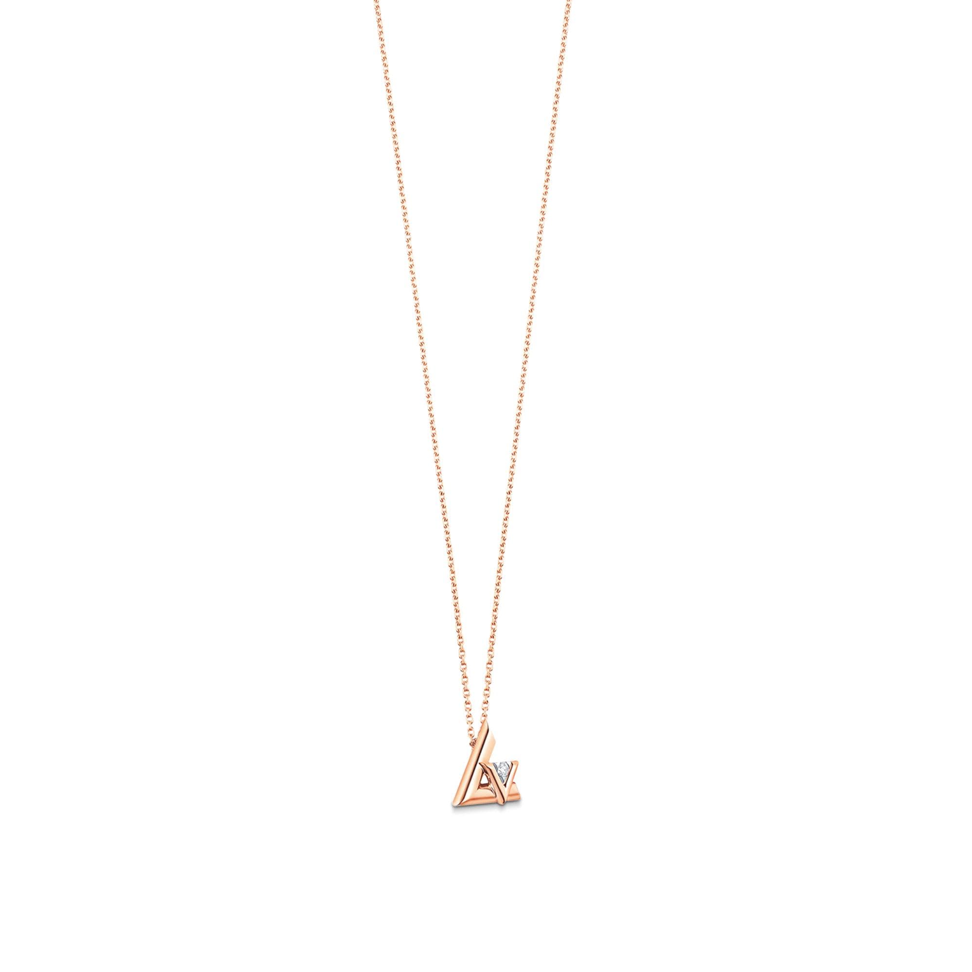 LV Volt One Small Pendant, Pink Gold And Diamond  in Jewellery