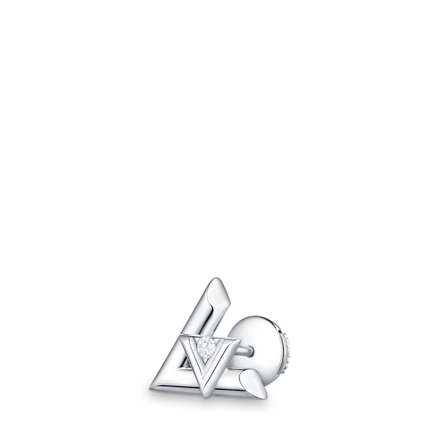 LV Volt One Stud, White Gold And Diamond - Per Unit in Jewellery's Categories All Fine Jewellery collections by Louis Vuitton (Product zoom)