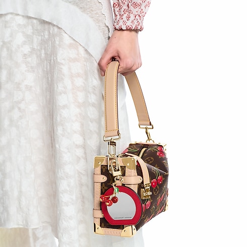 LV x TM Cerise LV Mini Mirror Bag Charm . in Women's Accessories Key Holders and Bag Charms collections by Louis Vuitton (Product zoom)