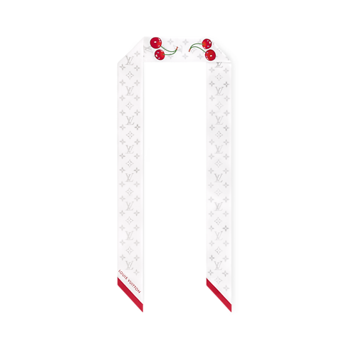 LV x TM Monogram Cerise Bandeau . in Women's Accessories Silk Squares and Bandeaus collections by Louis Vuitton (Product zoom)