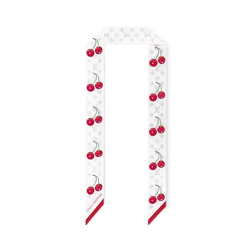 LV x TM Monogram Cerise Bandeau . in Women's Accessories Silk Squares and Bandeaus collections by Louis Vuitton (Product zoom)