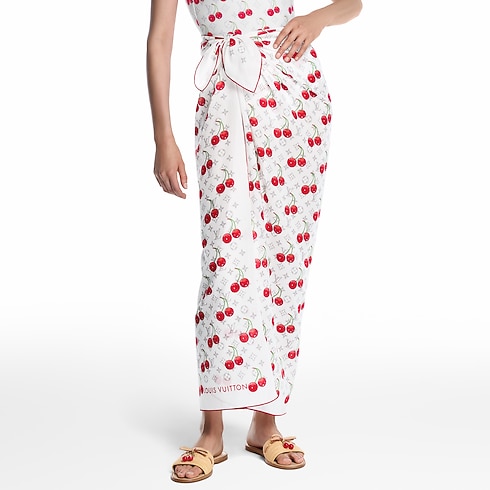 LV x TM Monogram Cerise Shawl . in Women's Accessories Shawls and Stoles collections by Louis Vuitton (Product zoom)