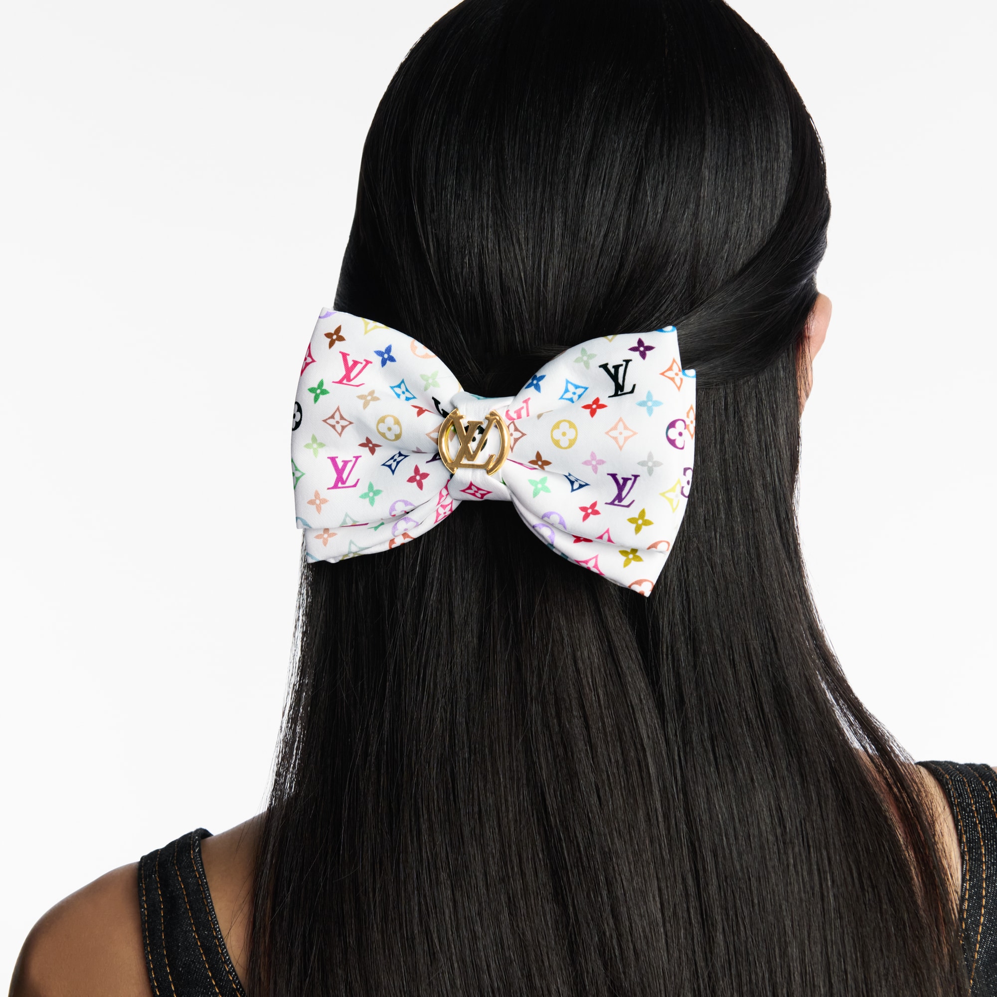 LV x TM Monogram Multicolor Bow Barrette . - Fashion 