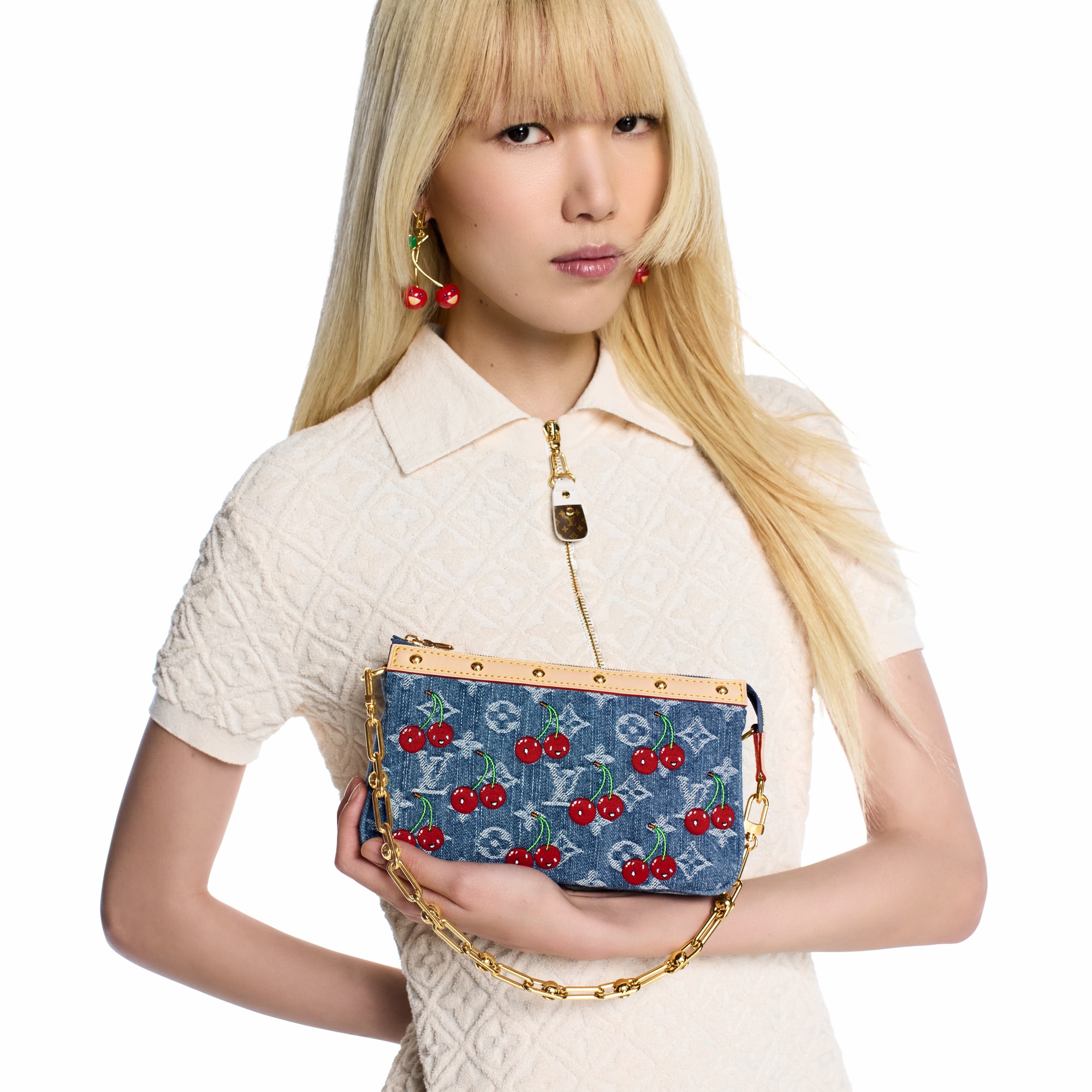 LV x TM Pochette Accessoires Monogram Denim in Women
