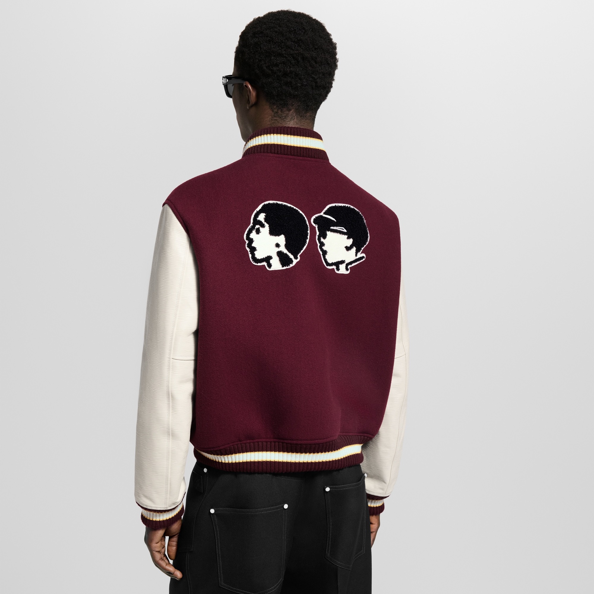 Made To Order Epi Leather Varsity Jacket  in Men