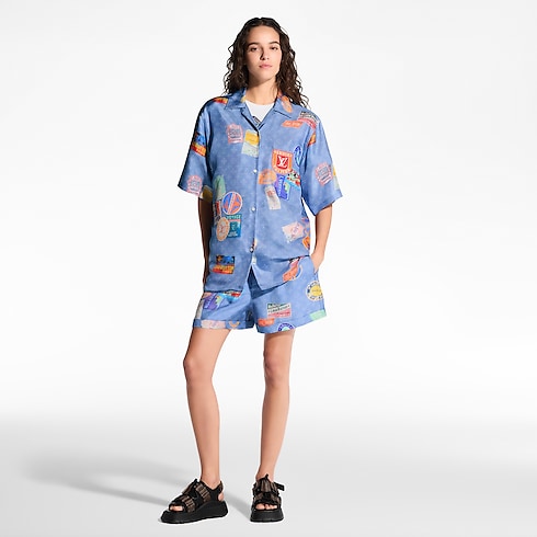 Mahina Patch Short-Sleeved Shirt in Women's Ready-to-Wear Tops collections by Louis Vuitton (Product zoom)