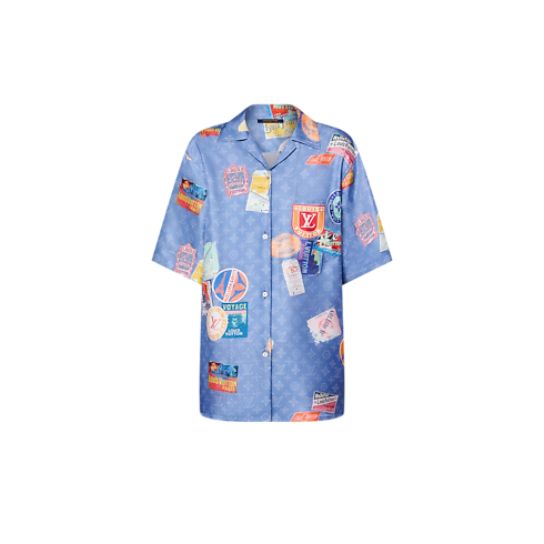 Mahina Patch Short-Sleeved Shirt in Women's Ready-to-Wear Tops collections by Louis Vuitton (Product zoom)