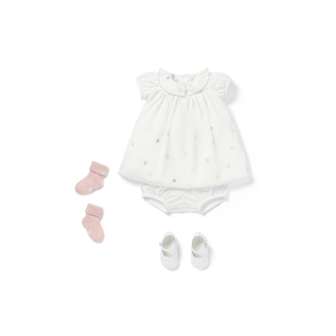 Meli-Melo Embroidered Dress . in Gifts's Gifts for Babies } collections by Louis Vuitton (Product zoom)