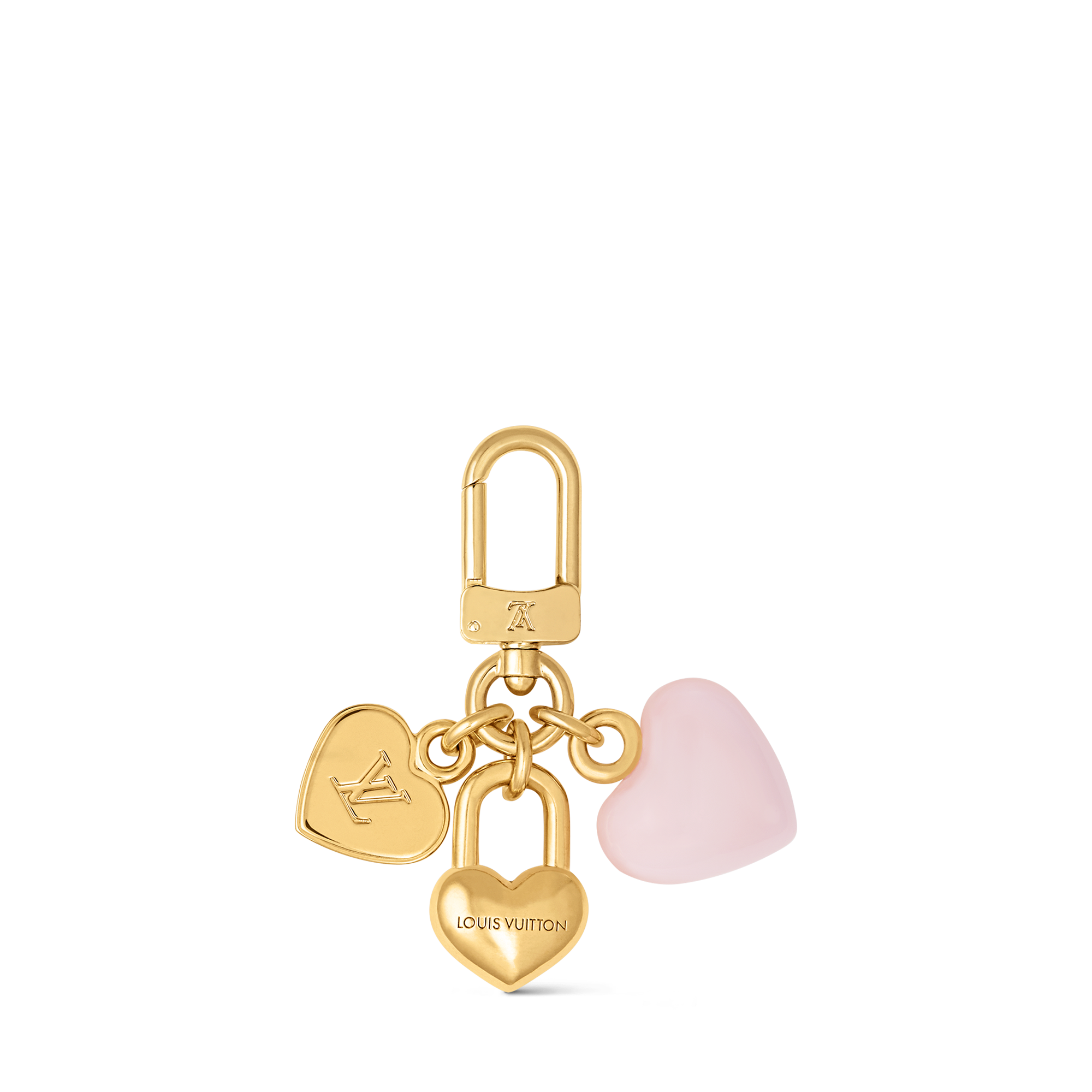 Micro Charms LV Heart  Key Holder  . in Women