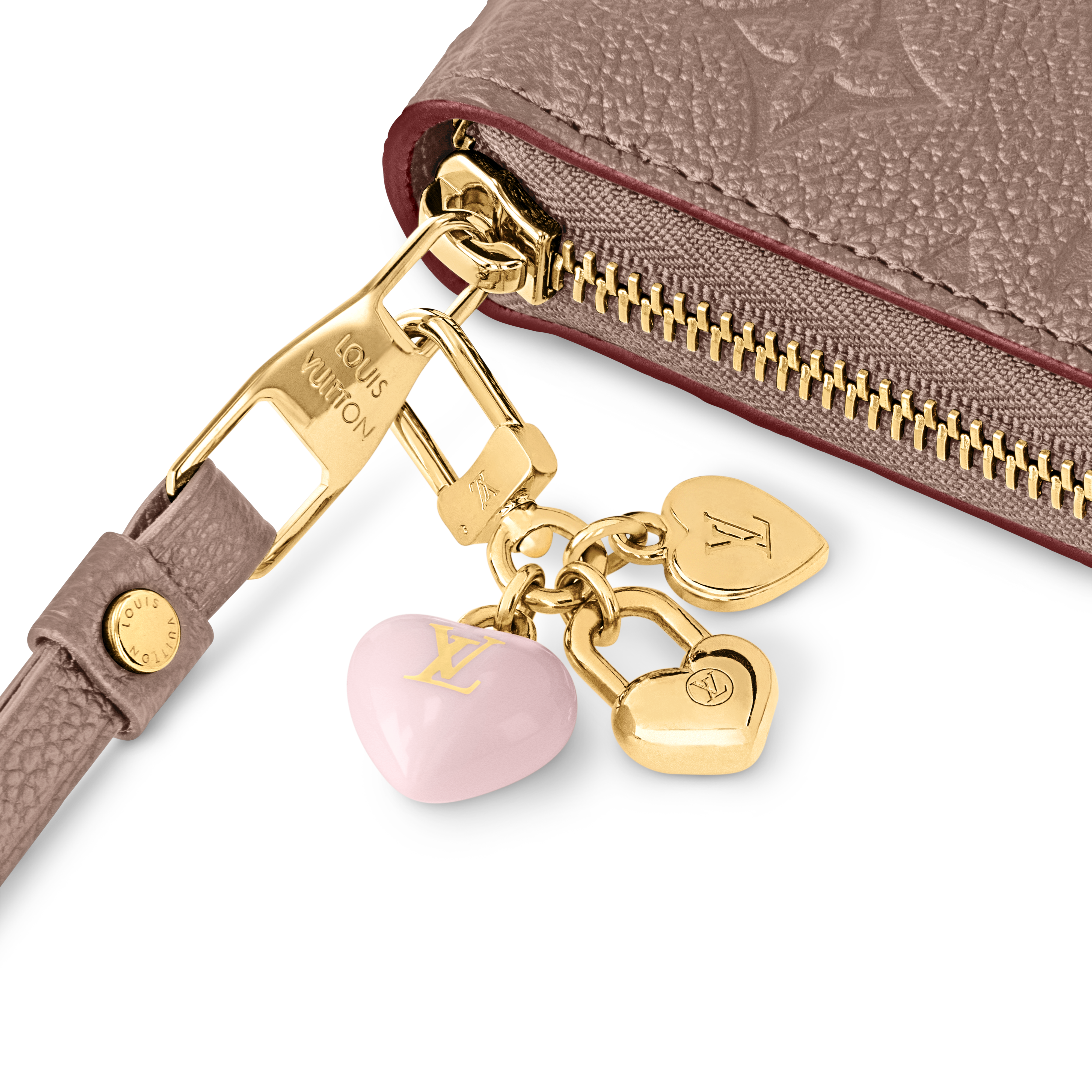 Micro Charms LV Heart  Key Holder  . in Women