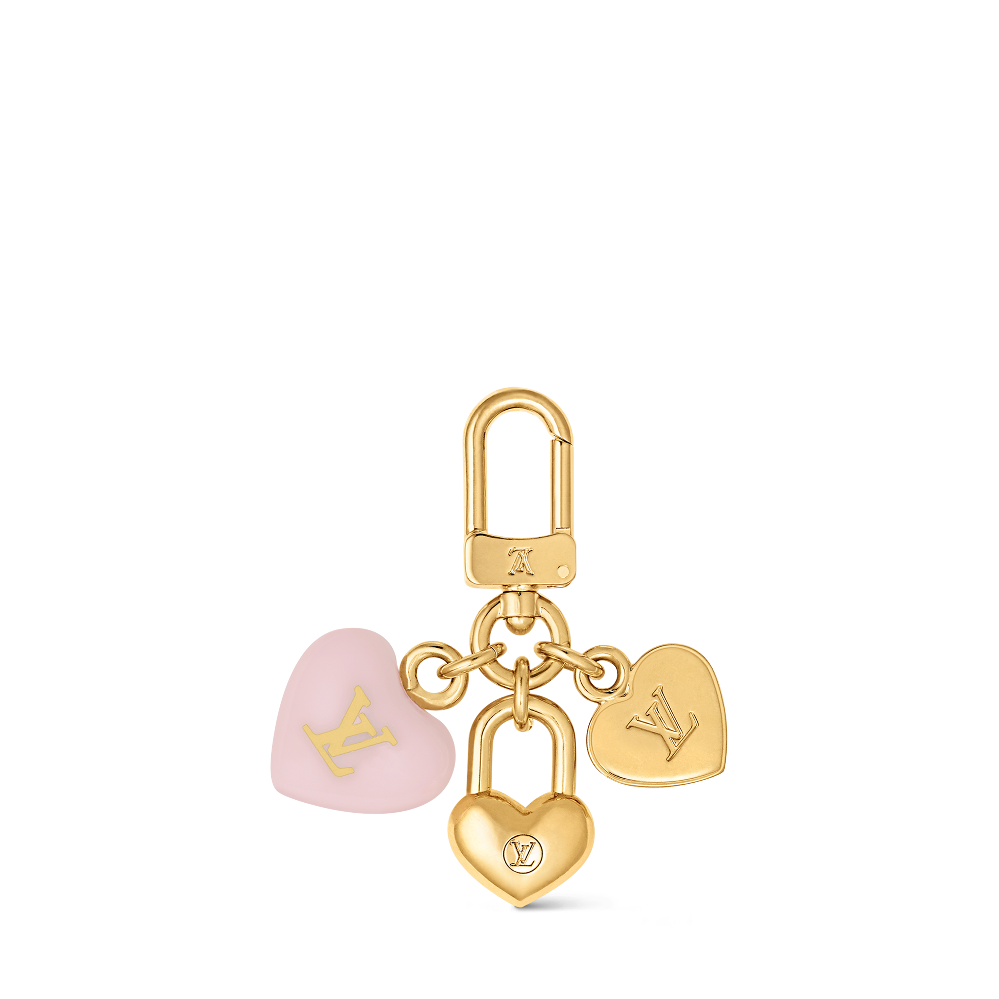 Micro Charms LV Heart  Key Holder  . in Women