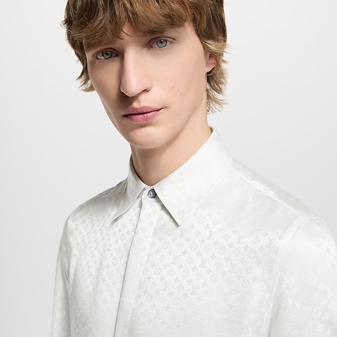 Mini Monogram Silk Evening Shirt in Men's Ready-to-Wear Shirts collections by Louis Vuitton (Product zoom)