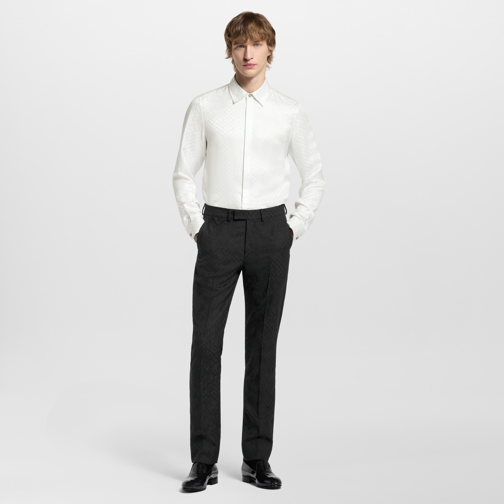 Mini Monogram Silk Evening Shirt  in Men