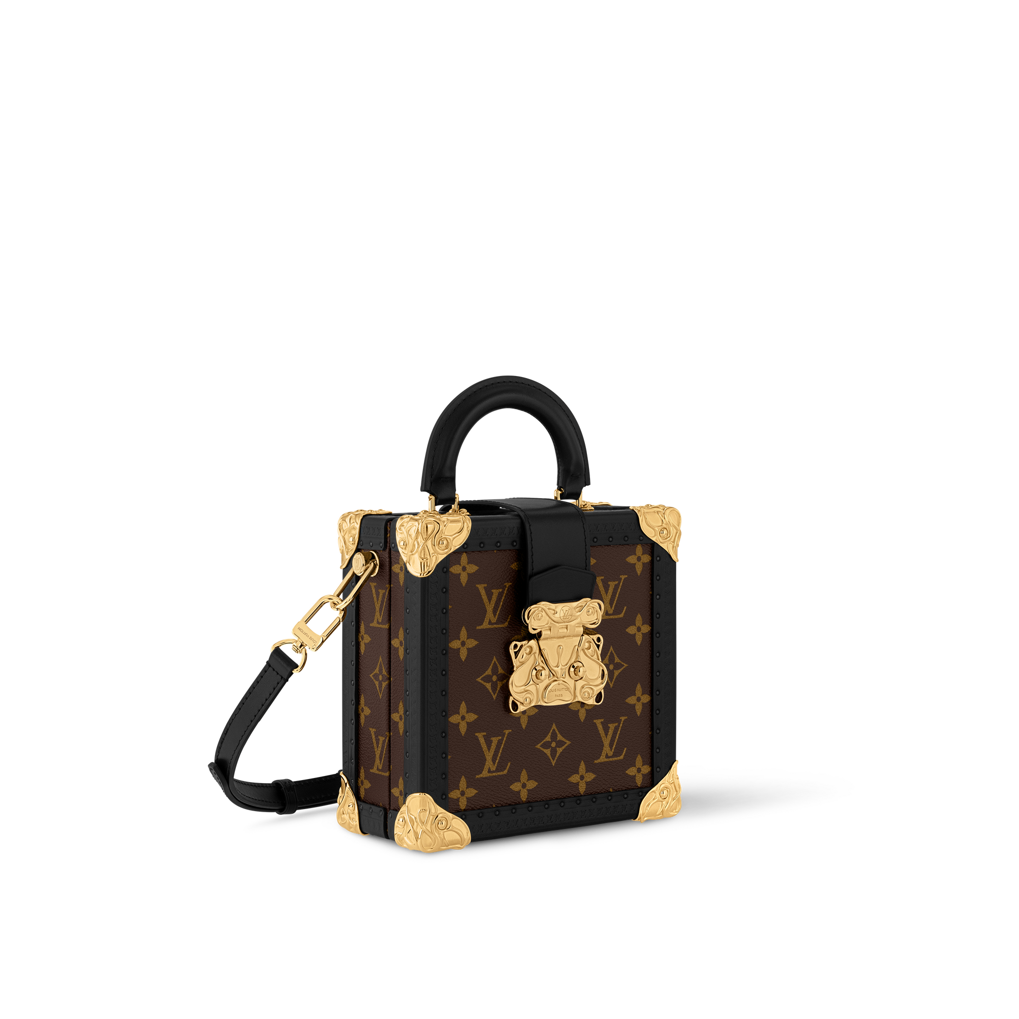 Mini Square Trunk Acanto Monogram Macassar in Les Extraordinaires
