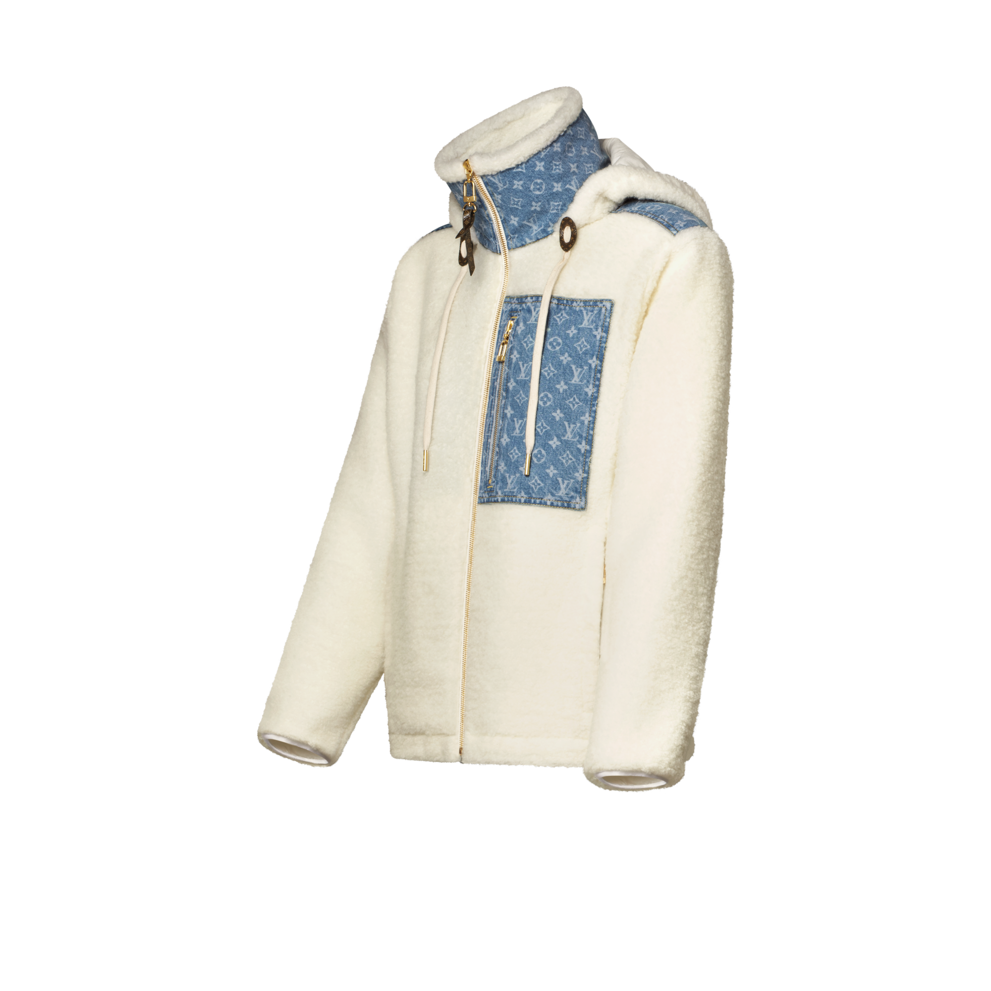 Monogram Accent Fleece Jacket  in Women