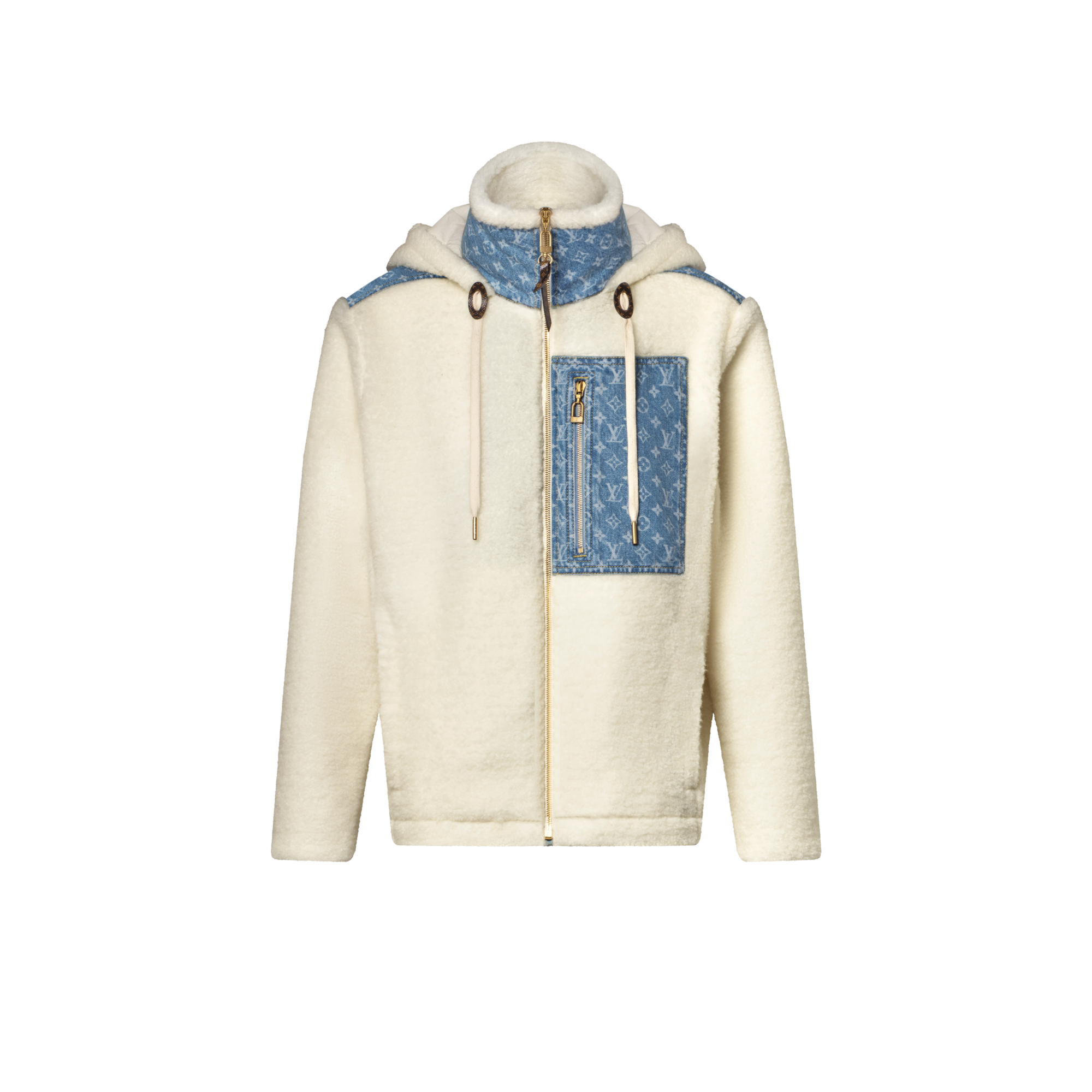 Monogram Accent Fleece Jacket  in Women