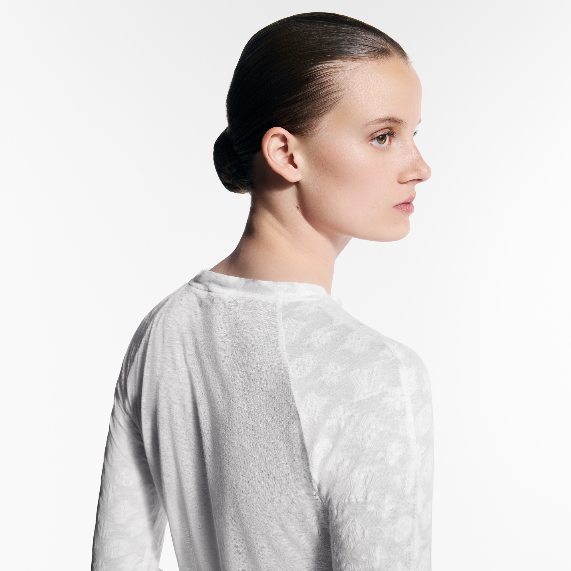 Monogram Accent Long-Sleeved Top   in Women