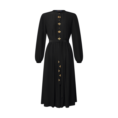 Monogram Accent Pleat Dress in Women's Ready-to-Wear Dresses collections by Louis Vuitton (Product zoom)