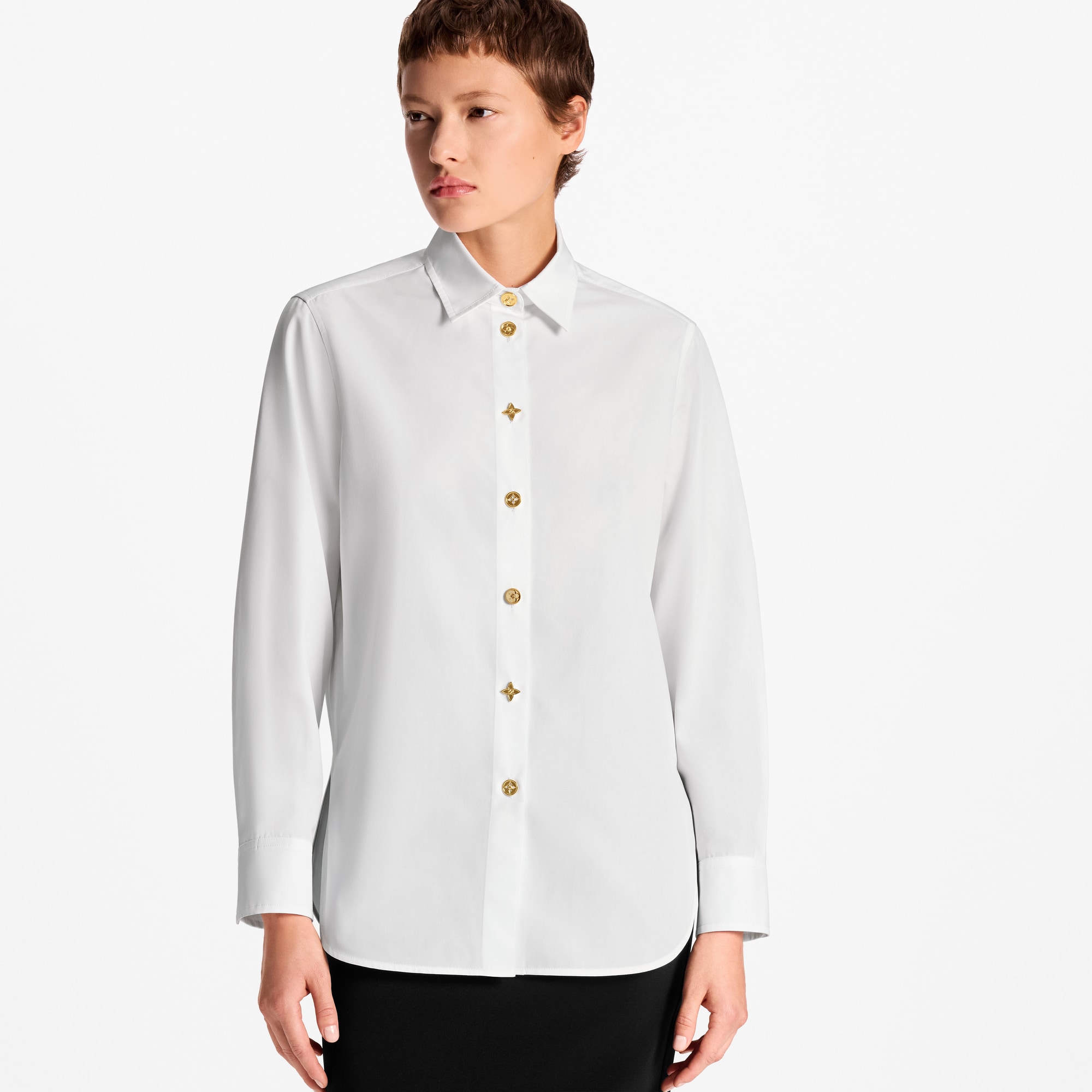 Monogram Button Shirt  in Women