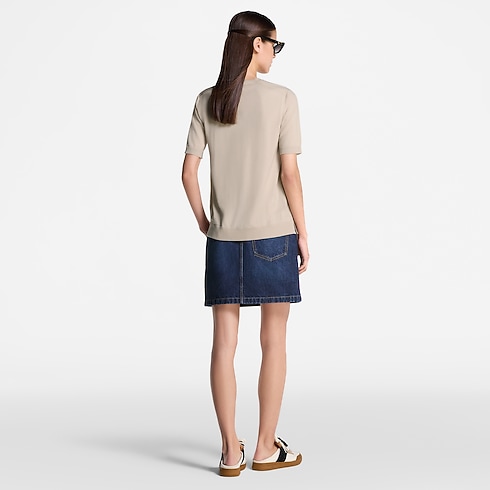 Monogram Cat Stamp Knit Top in Women's Ready-to-Wear Tops collections by Louis Vuitton (Product zoom)