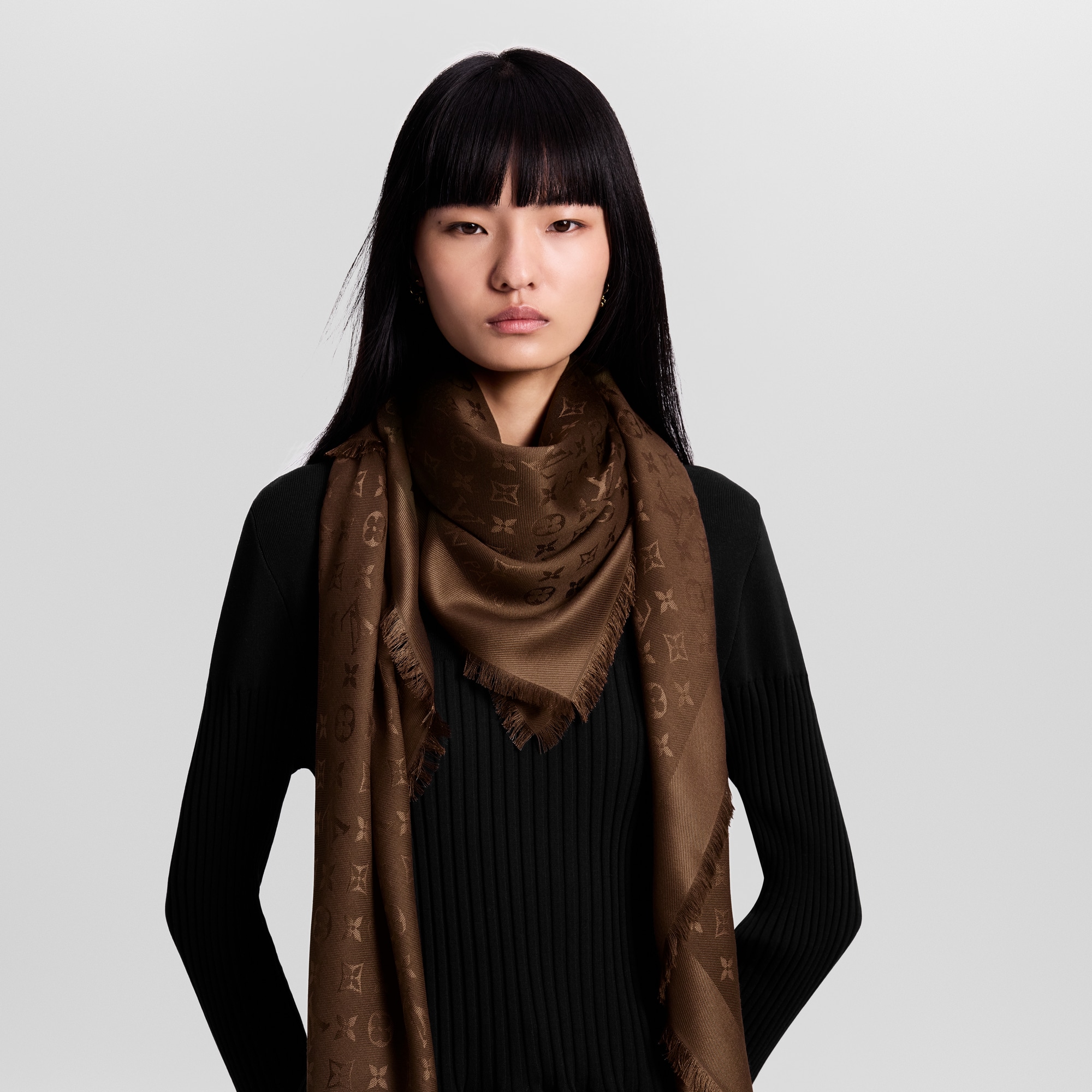 Monogram Classic Shawl . in Women