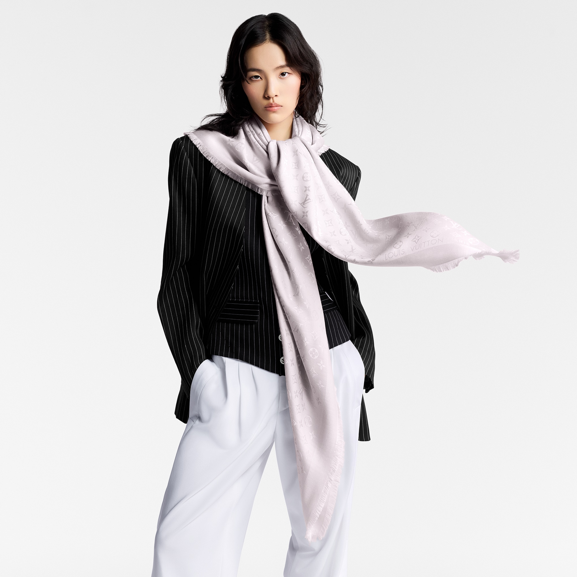 Monogram Classic Shawl . in Women