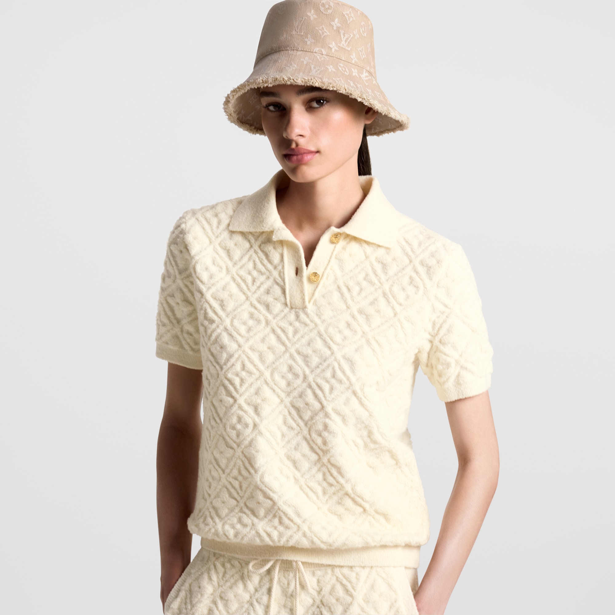Monogram Denim Bucket Hat . in Women