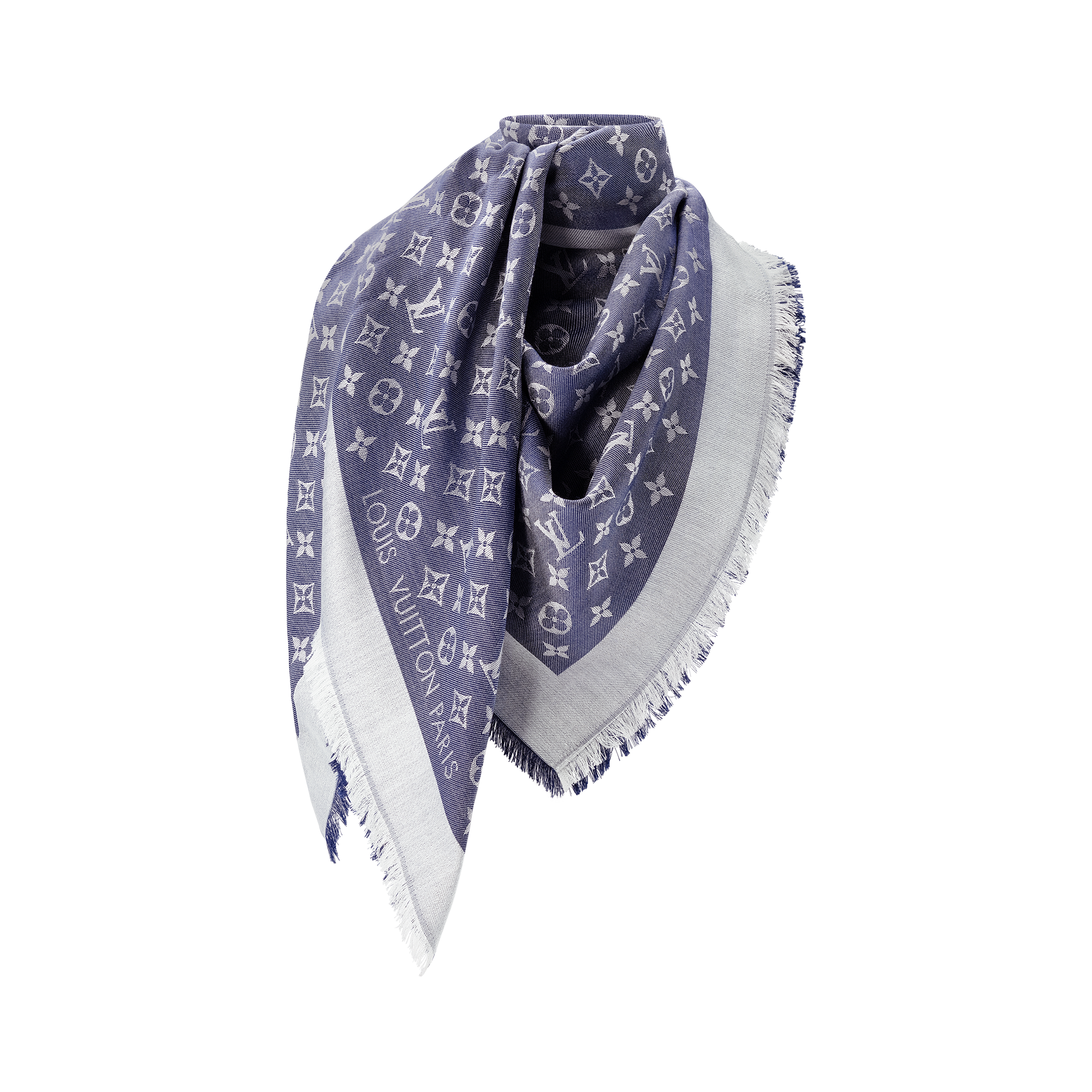Monogram Denim Shawl . in Women