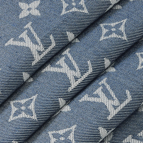 Monogram Denim Shawl detail view