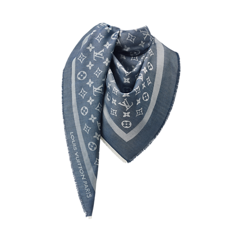 Monogram Denim Shawl interior view