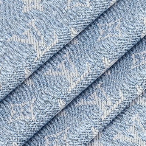Monogram Denim Shawl detail view