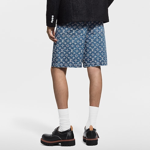 Monogram Denim Shorts in Men's Ready-to-Wear Denim collections by Louis Vuitton (Product zoom)