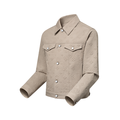 Monogram Embossed Denim Jacket in Men's Ready-to-Wear Outerwear and Coats collections by Louis Vuitton (Product zoom)