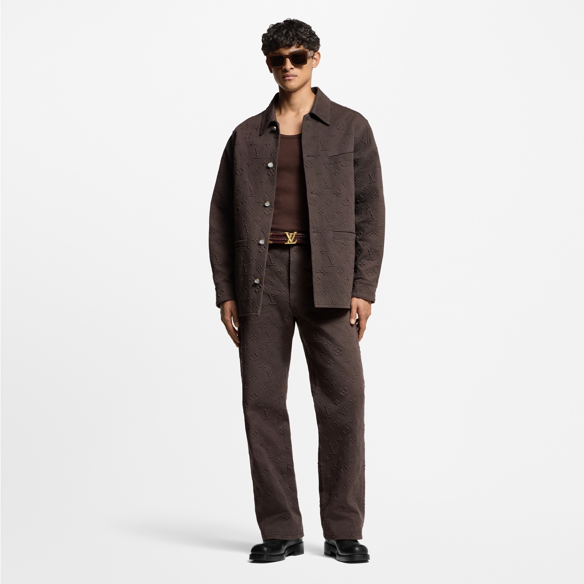 Monogram Embossed Skate Pants  in Men