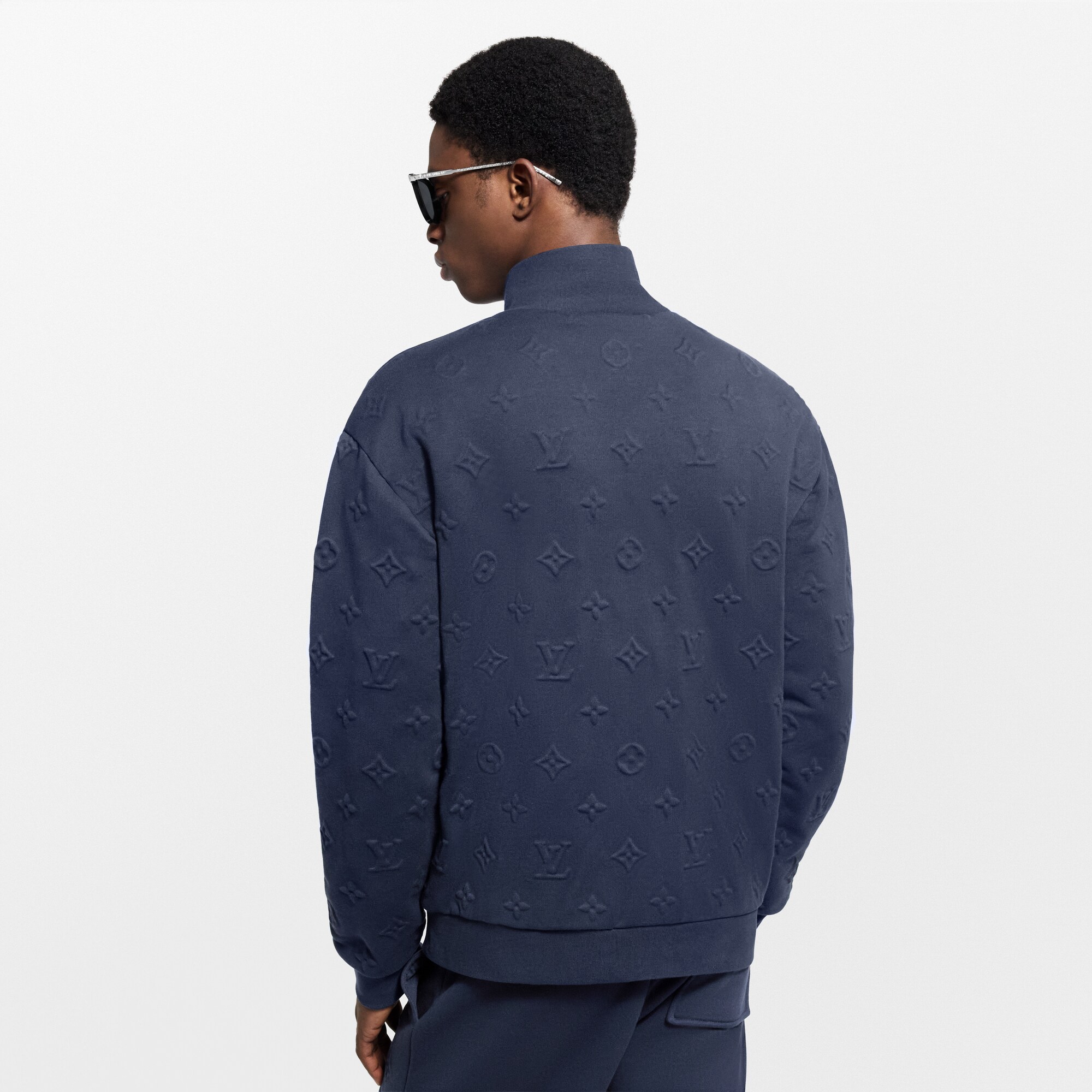 Monogram Embossed Track Top  in Men