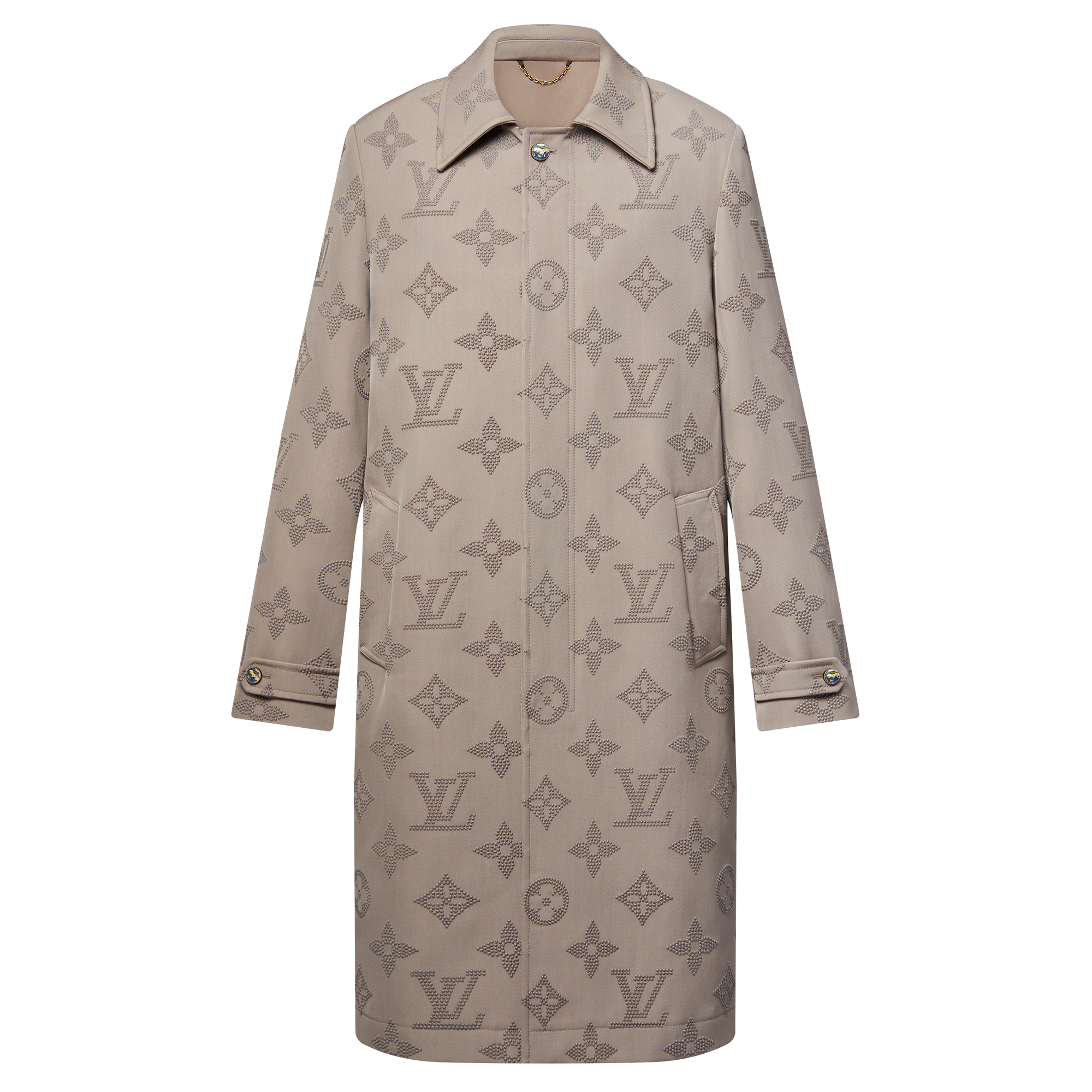Monogram Embroidered Dandy Raincoat  in Men
