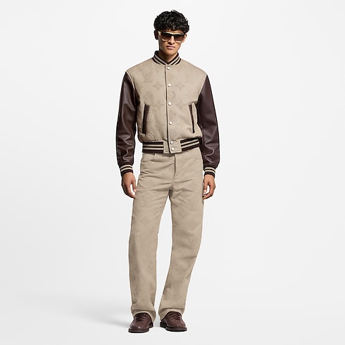 Monogram Embroidered Skate Pants in Men's Ready-to-Wear Denim collections by Louis Vuitton (Product zoom)