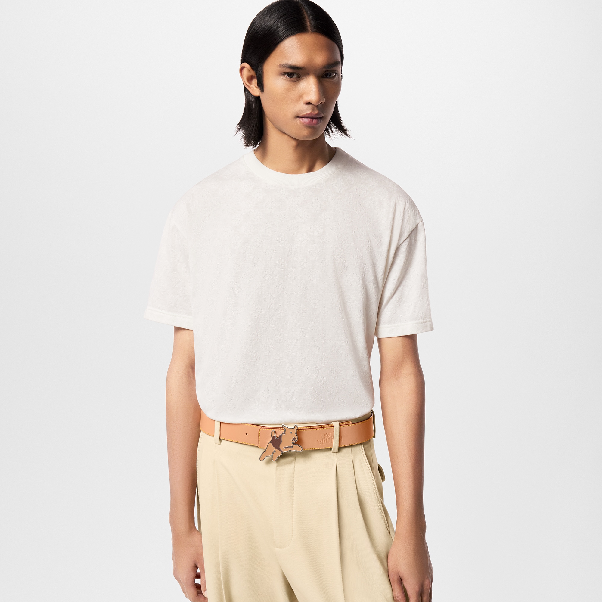 Monogram Fil Coupe Cotton T-Shirt  in Men