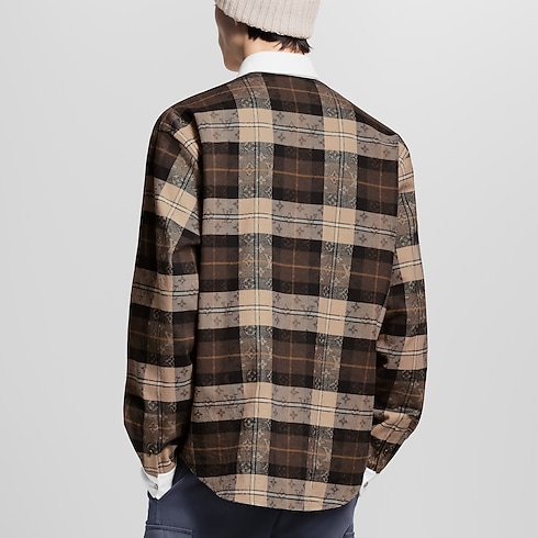 Monogram Flannel Long-Sleeved Polo Shirt in Men's Ready-to-Wear Shirts collections by Louis Vuitton (Product zoom)