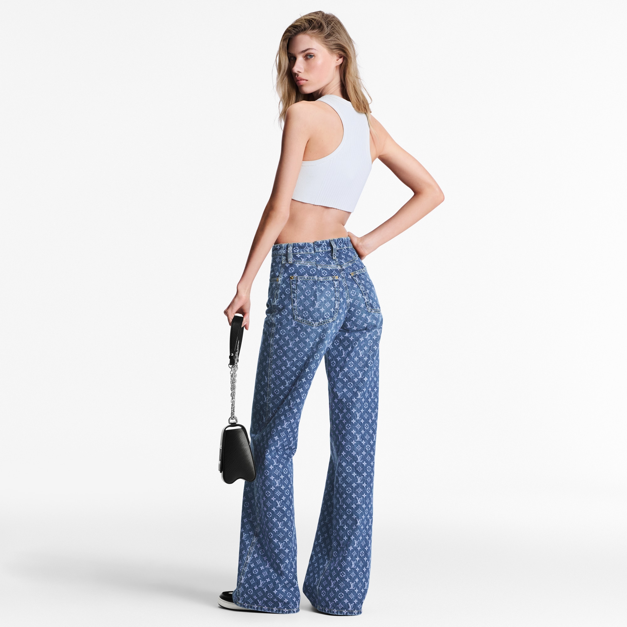 Monogram Flared Jeans  in Women