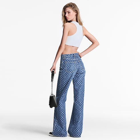 Monogram Flared Jeans in Women's Ready-to-Wear Pants collections by Louis Vuitton (Product zoom)
