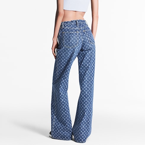 Monogram Flared Jeans in Women's Ready-to-Wear Pants collections by Louis Vuitton (Product zoom)